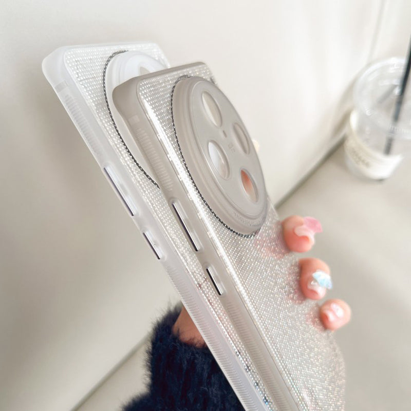 Q.COO For vivo X100 Pro 5G Case Bling Aurora Series TPU Phone Back Cover