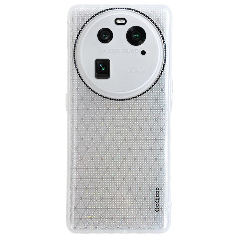 Q.COO For Oppo Find X6 TPU Case Sparkling Mobile Phone Protective Cover