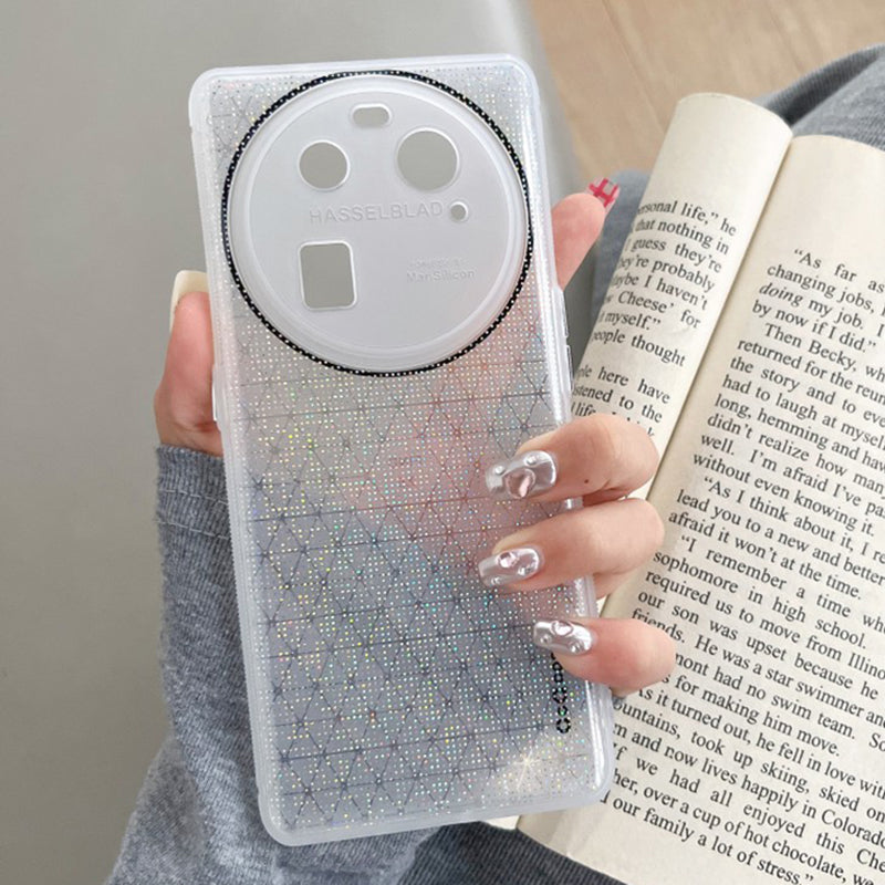 Q.COO For Oppo Find X6 TPU Case Sparkling Mobile Phone Protective Cover