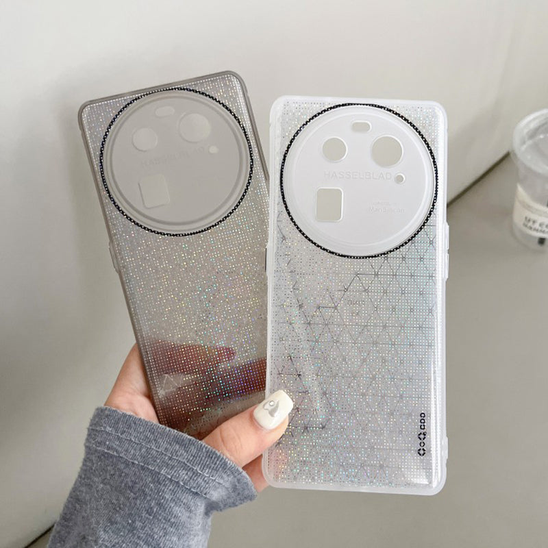 Q.COO For Oppo Find X6 TPU Case Sparkling Mobile Phone Protective Cover