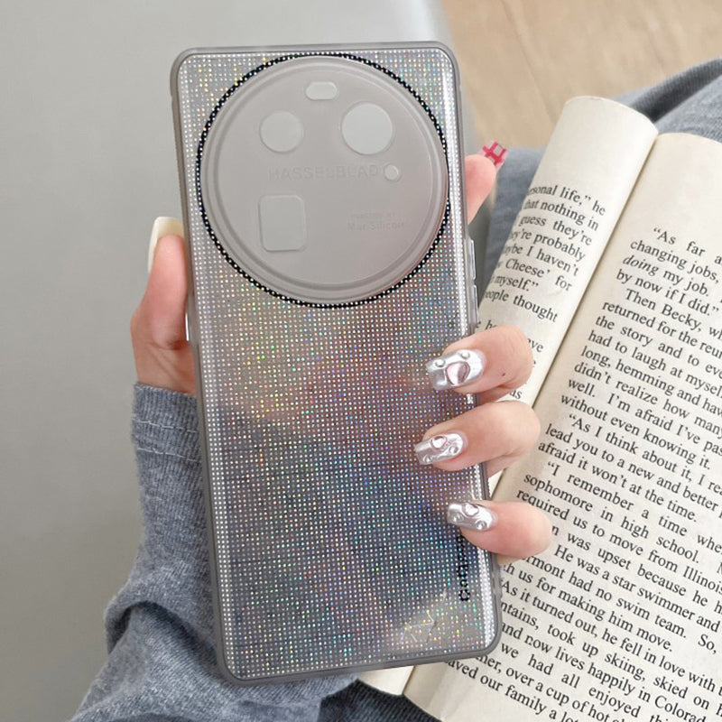 Q.COO For Oppo Find X6 TPU Case Sparkling Mobile Phone Protective Cover