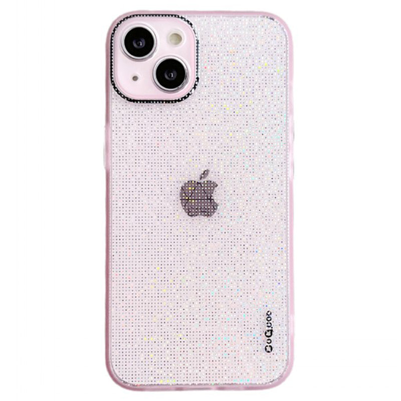 Q.COO For iPhone 15 Case Aurora Effect Design TPU Shock-Resistant Phone Cover