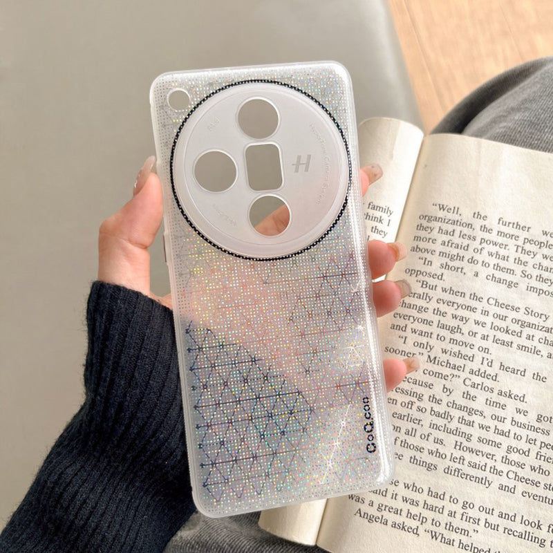 Q.COO For Oppo Find X7 5G TPU Case Aurora Effect Anti-scratch Phone Cover