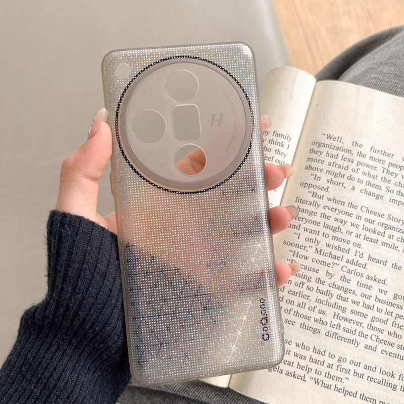 Q.COO For Oppo Find X7 Ultra Case Starry Sky Series Flexible TPU Protective Phone Cover