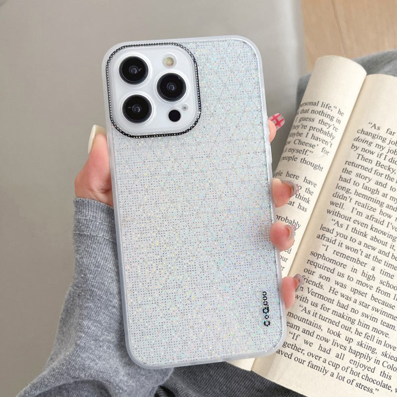 Q.COO For iPhone 13 Pro Max Case Soft TPU Anti-Scratch Bling Phone Cover