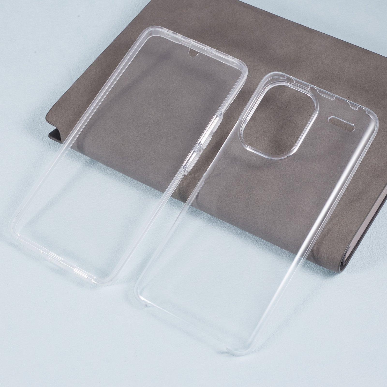 For Xiaomi Redmi Note 13 Pro+ 5G Case Shock-Absorbent Acrylic + TPU Clear Phone Cover with PET Film