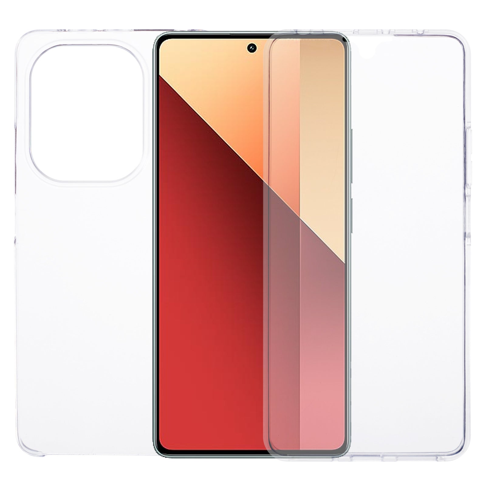 For Xiaomi Redmi Note 13 Pro 4G / Poco M6 Pro 4G Case Anti-drop Acrylic + TPU HD Clear Phone Cover with PET Film