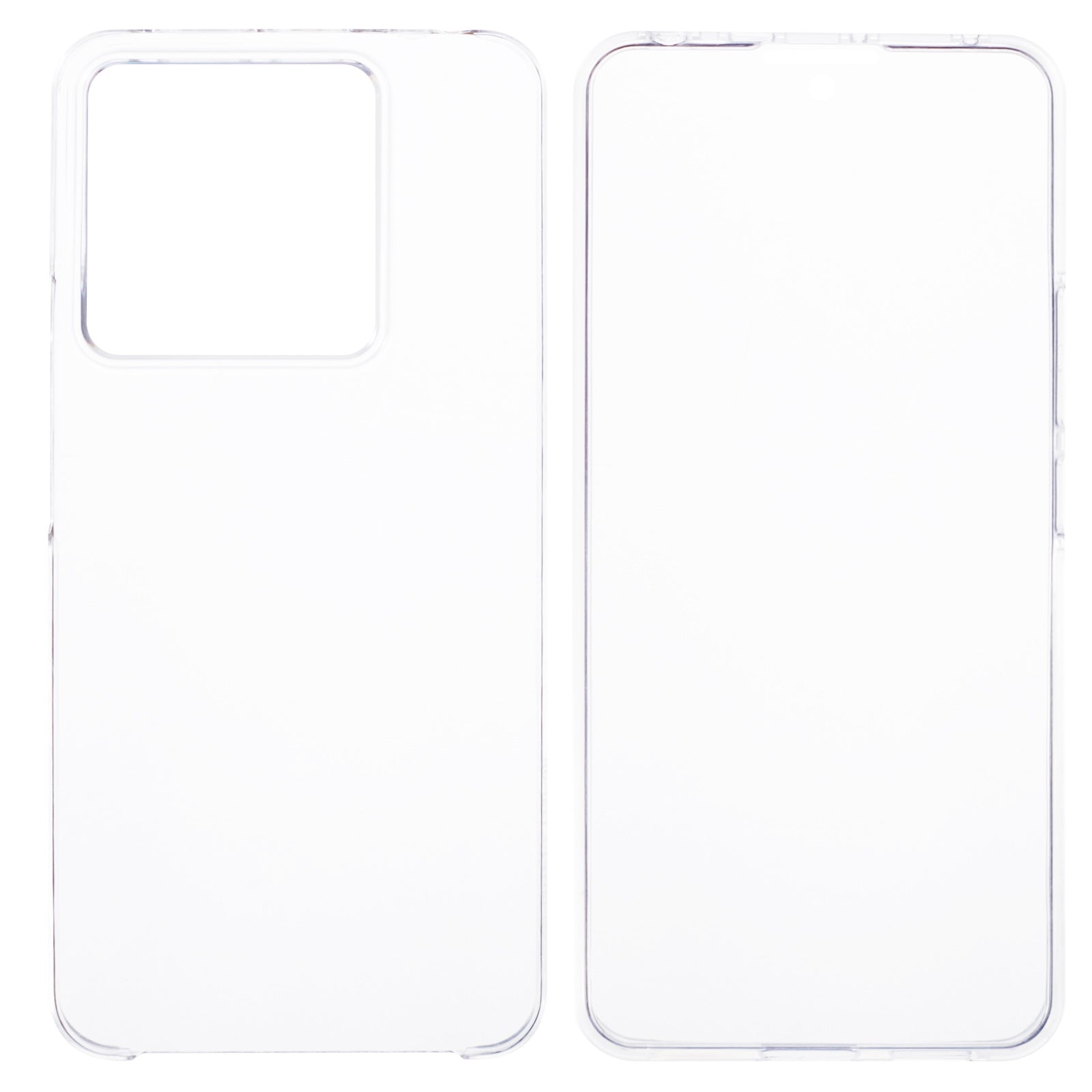 For Xiaomi Redmi Note 13 Pro 5G Clear Phone Case Acrylic + TPU Shockproof Back Cover with PET Film