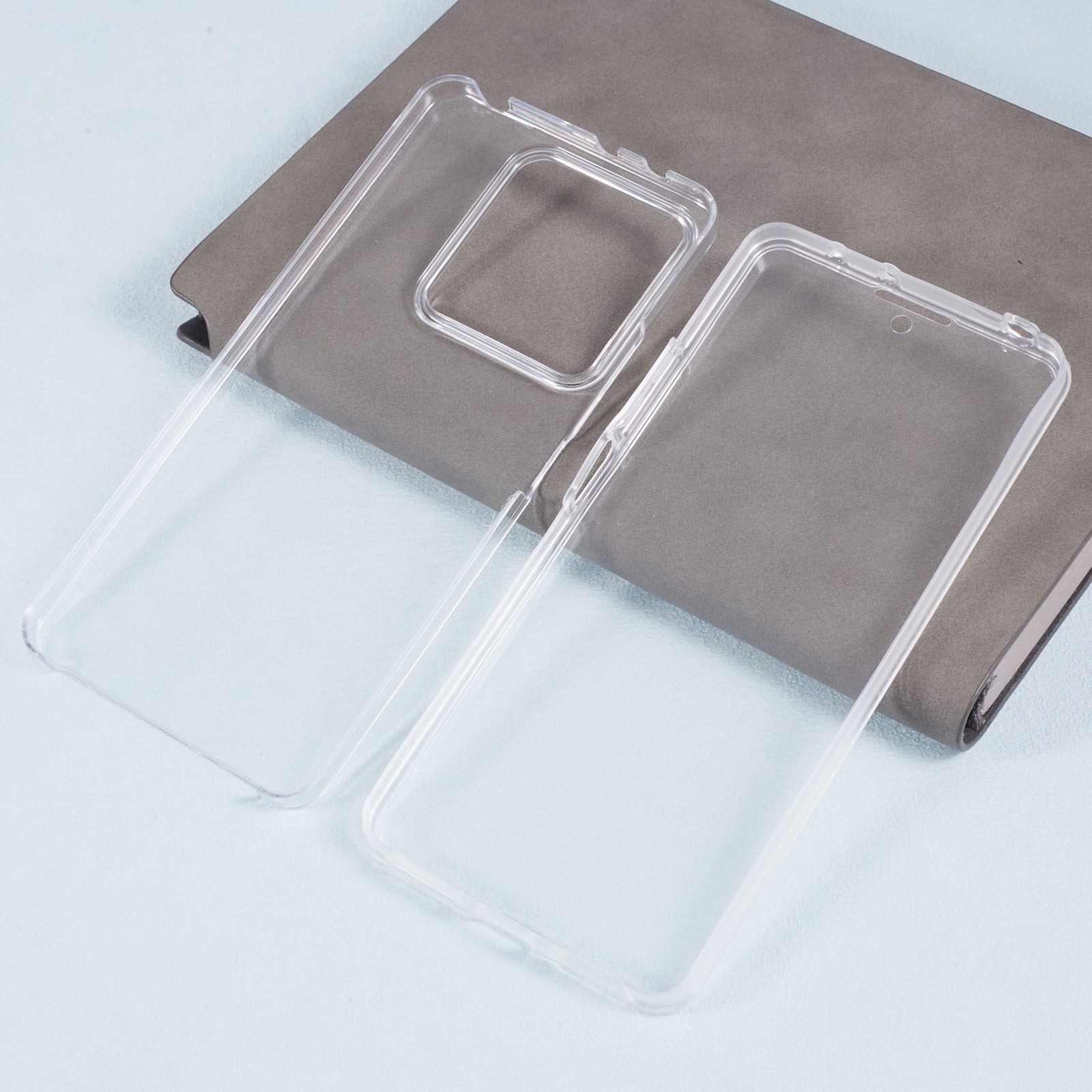 For Xiaomi Redmi Note 13 5G Clear Phone Cover Acrylic+TPU 360-Degree Full Coverage Case with PET Screen Film