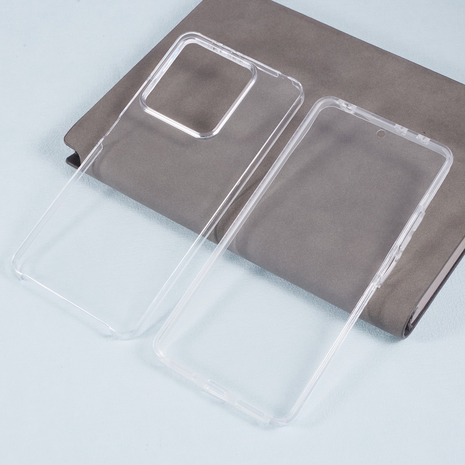 For Xiaomi Redmi Note 13 5G Clear Phone Cover Acrylic+TPU 360-Degree Full Coverage Case with PET Screen Film