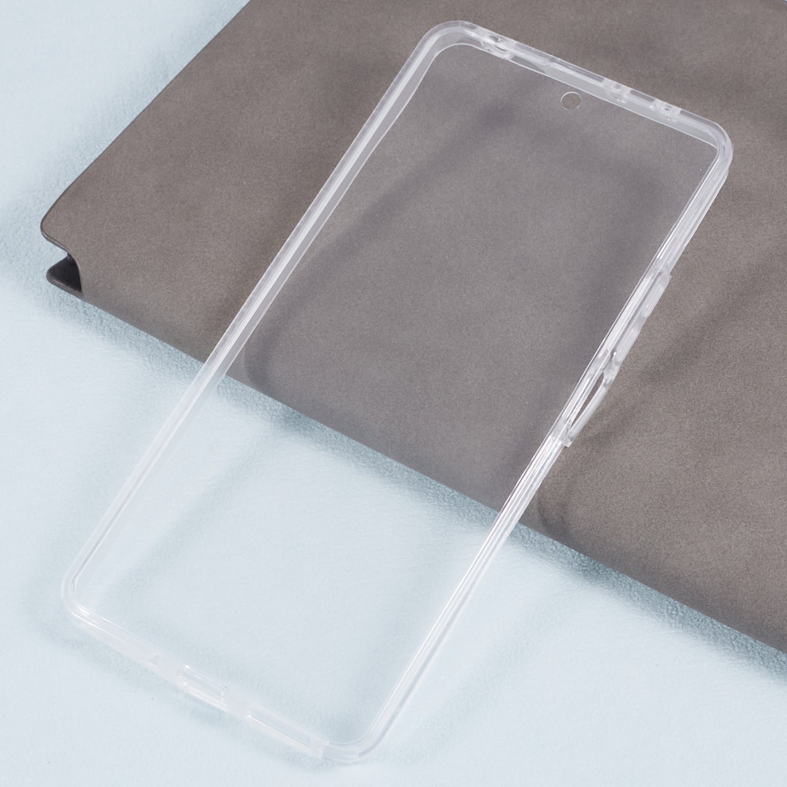 For Xiaomi Redmi Note 13 5G Clear Phone Cover Acrylic+TPU 360-Degree Full Coverage Case with PET Screen Film