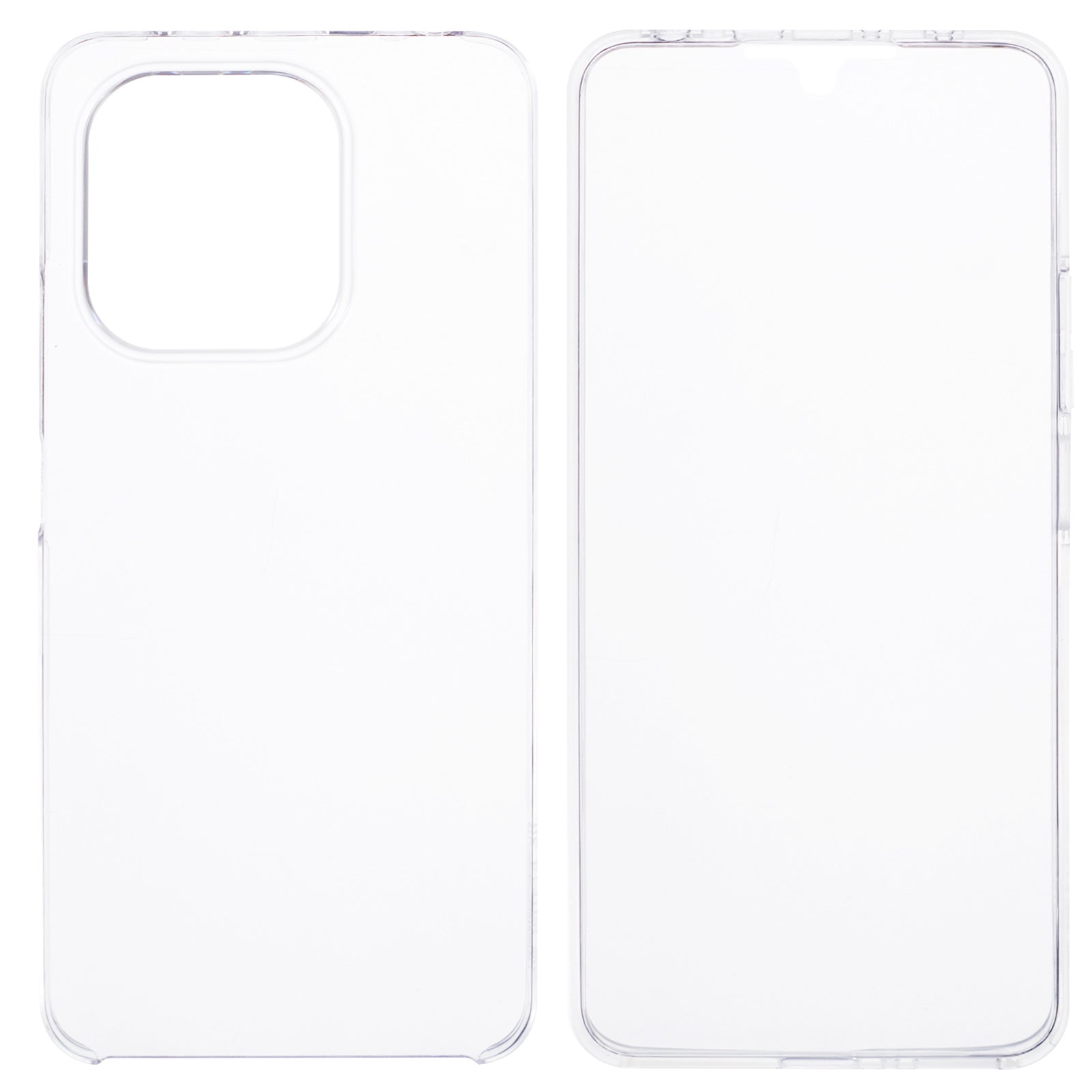 Phone Case for Xiaomi Redmi Note 13 4G Shell Acrylic Back + PET Front Cover with TPU Frame