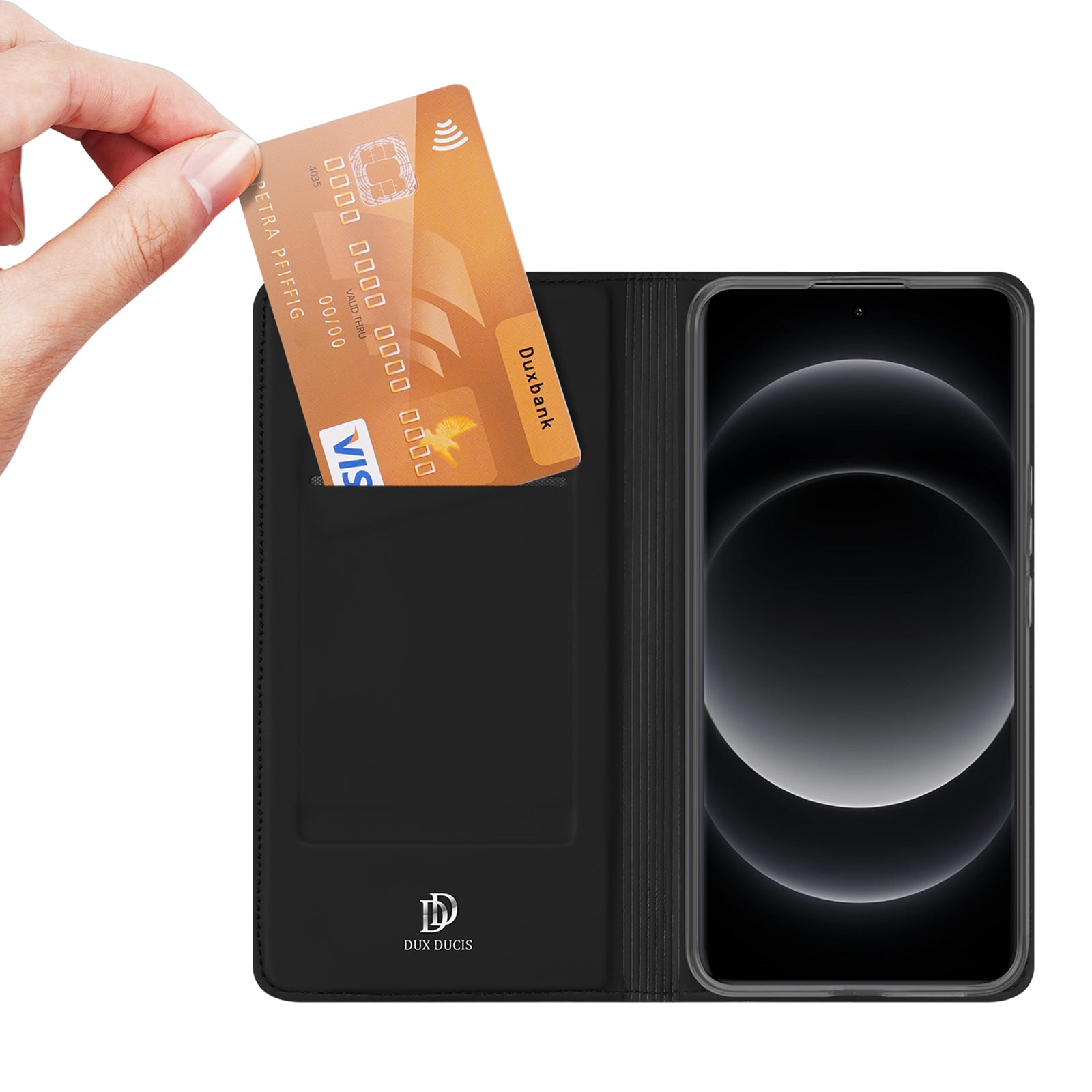DUX DUCIS Skin Pro Series For Xiaomi 14 Ultra Case Card Holder Leather Phone Cover