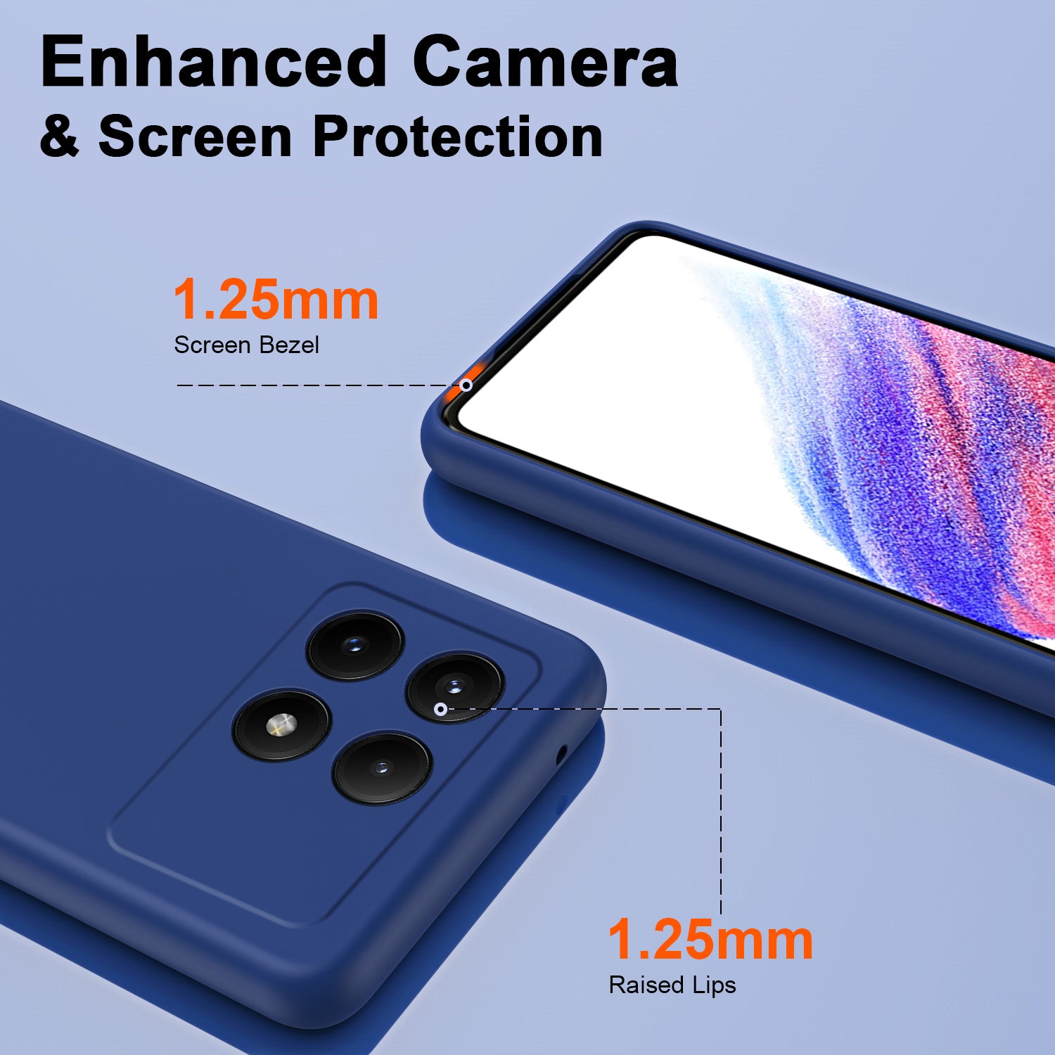 For Xiaomi Redmi K70E 5G / Poco X6 Pro 5G Case Silky Touch 2.2mm TPU Phone Back Cover