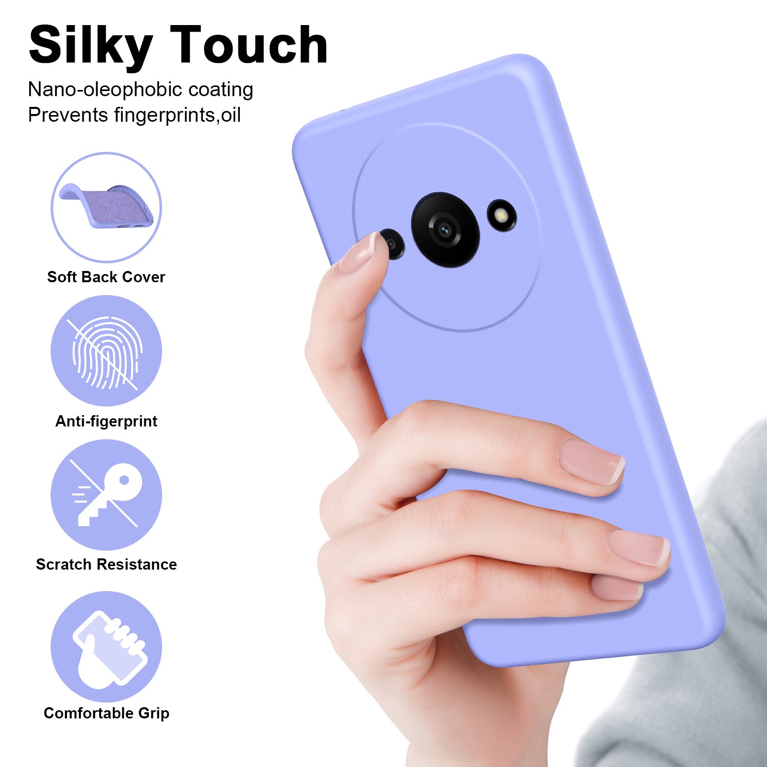 For Xiaomi Redmi A3 / Poco C61 4G Slim Case Shockproof 2.2mm TPU Phone Cover