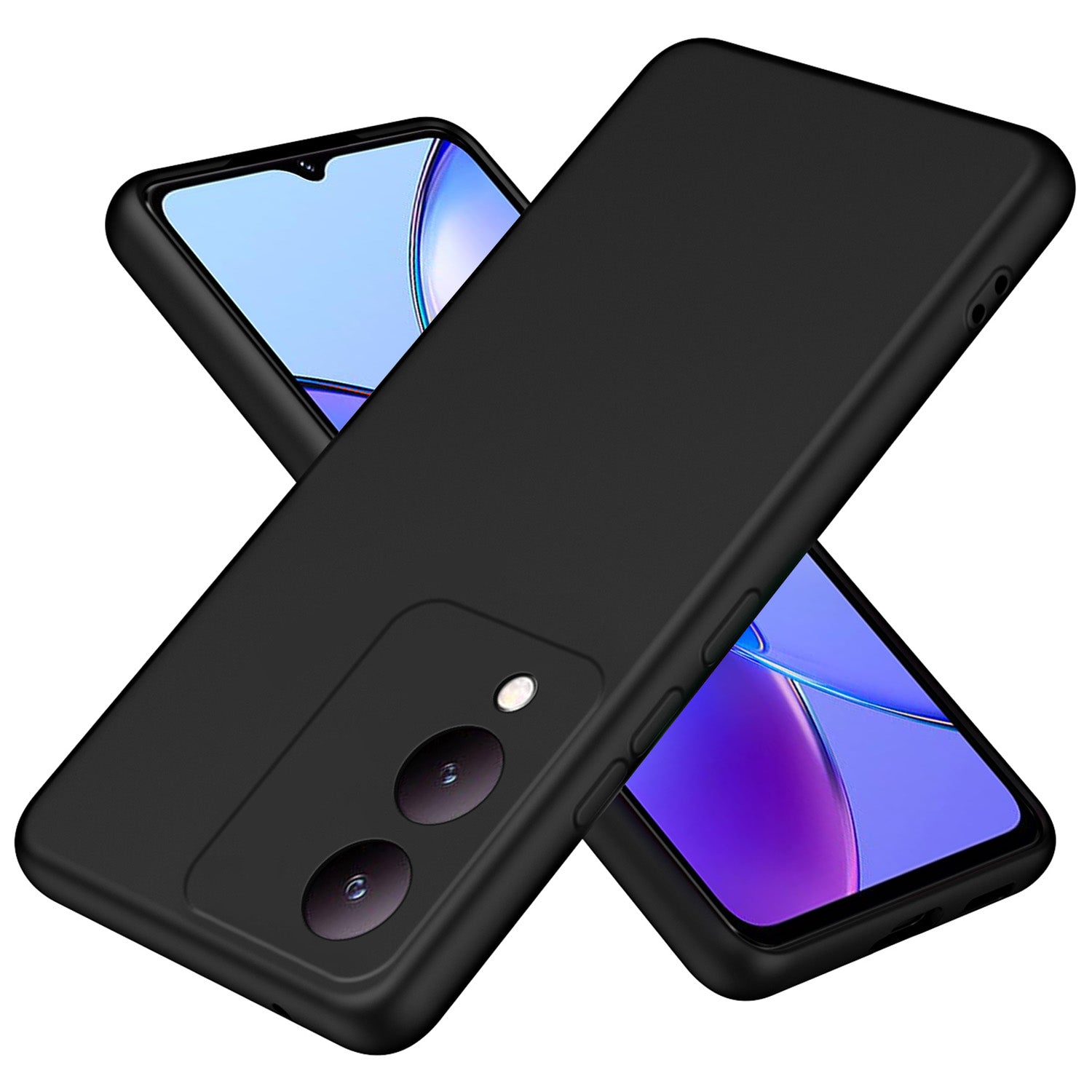 For vivo Y17s 4G Case Anti-scratch TPU Phone Cover 2.2mm Thickness