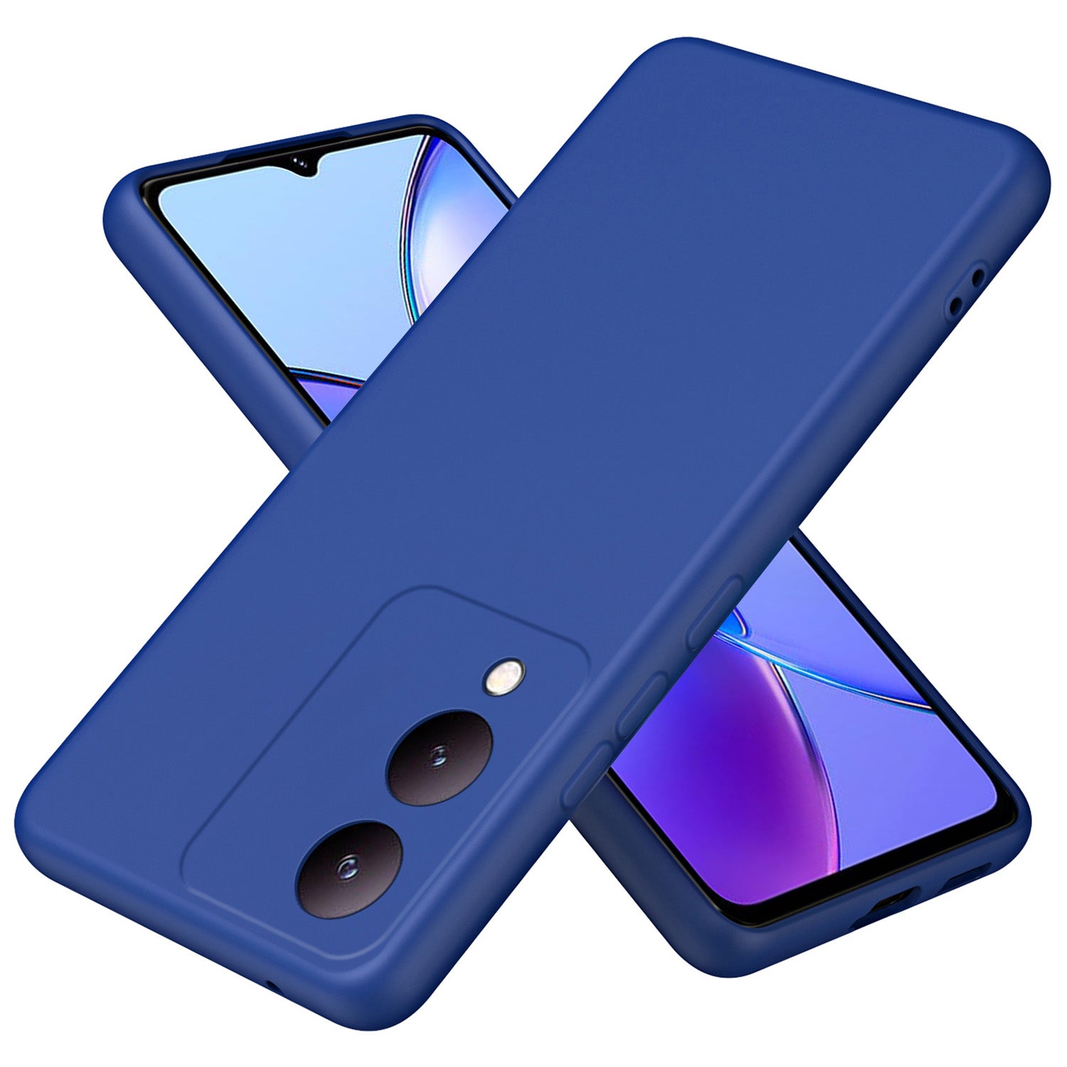For vivo Y17s 4G Case Anti-scratch TPU Phone Cover 2.2mm Thickness