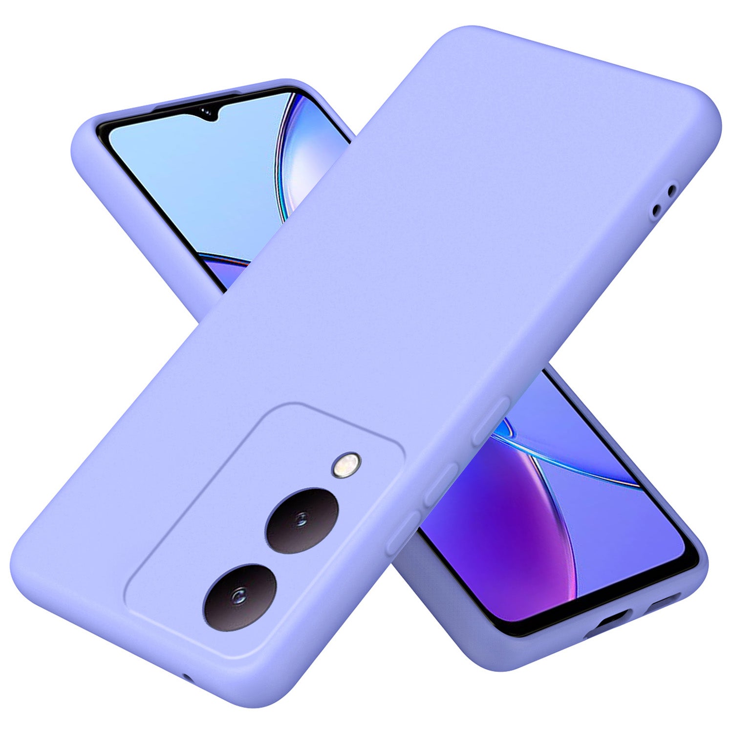 For vivo Y17s 4G Case Anti-scratch TPU Phone Cover 2.2mm Thickness