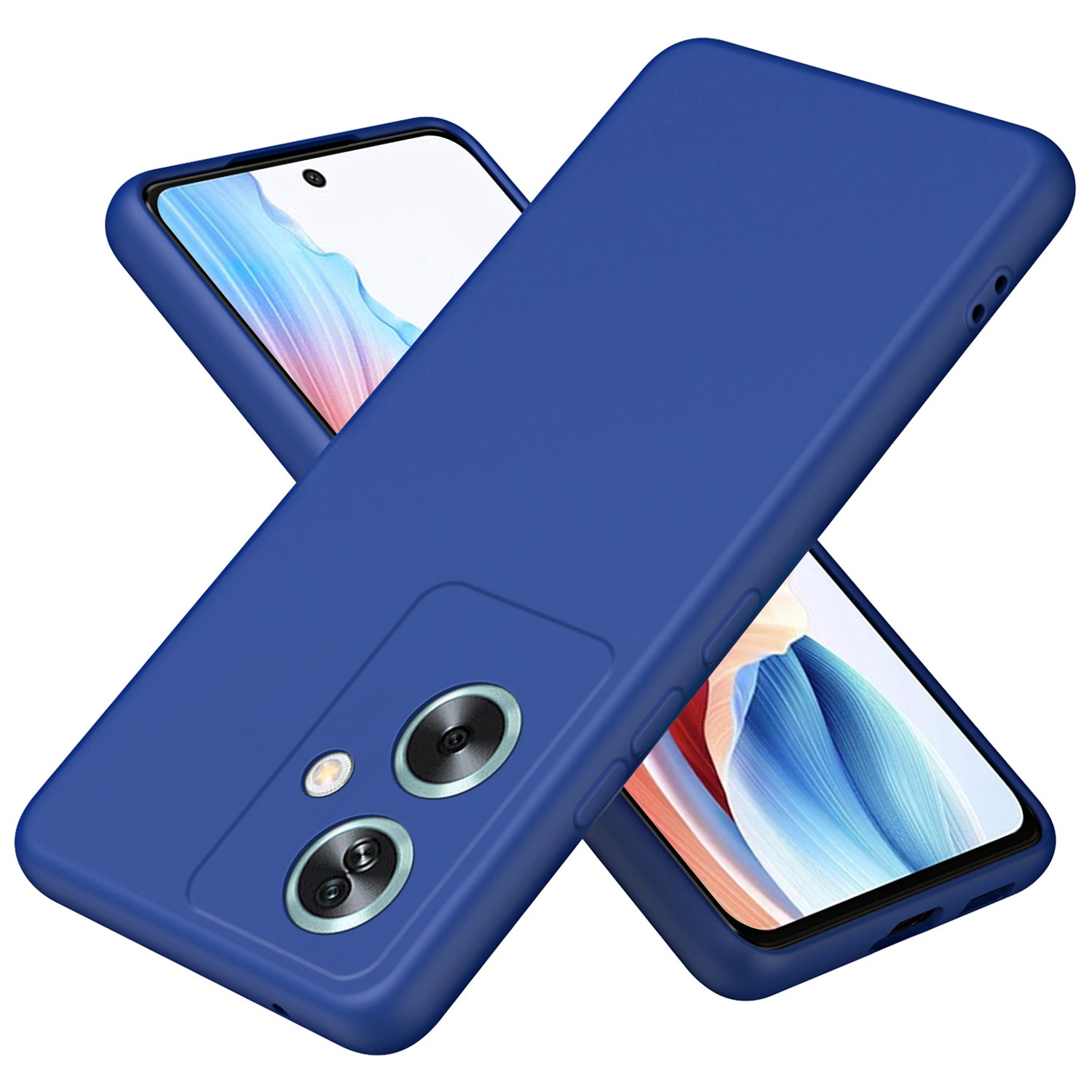 For Oppo A79 5G / A2 5G Case 2.2mm Rubberized TPU Protective Phone Cover