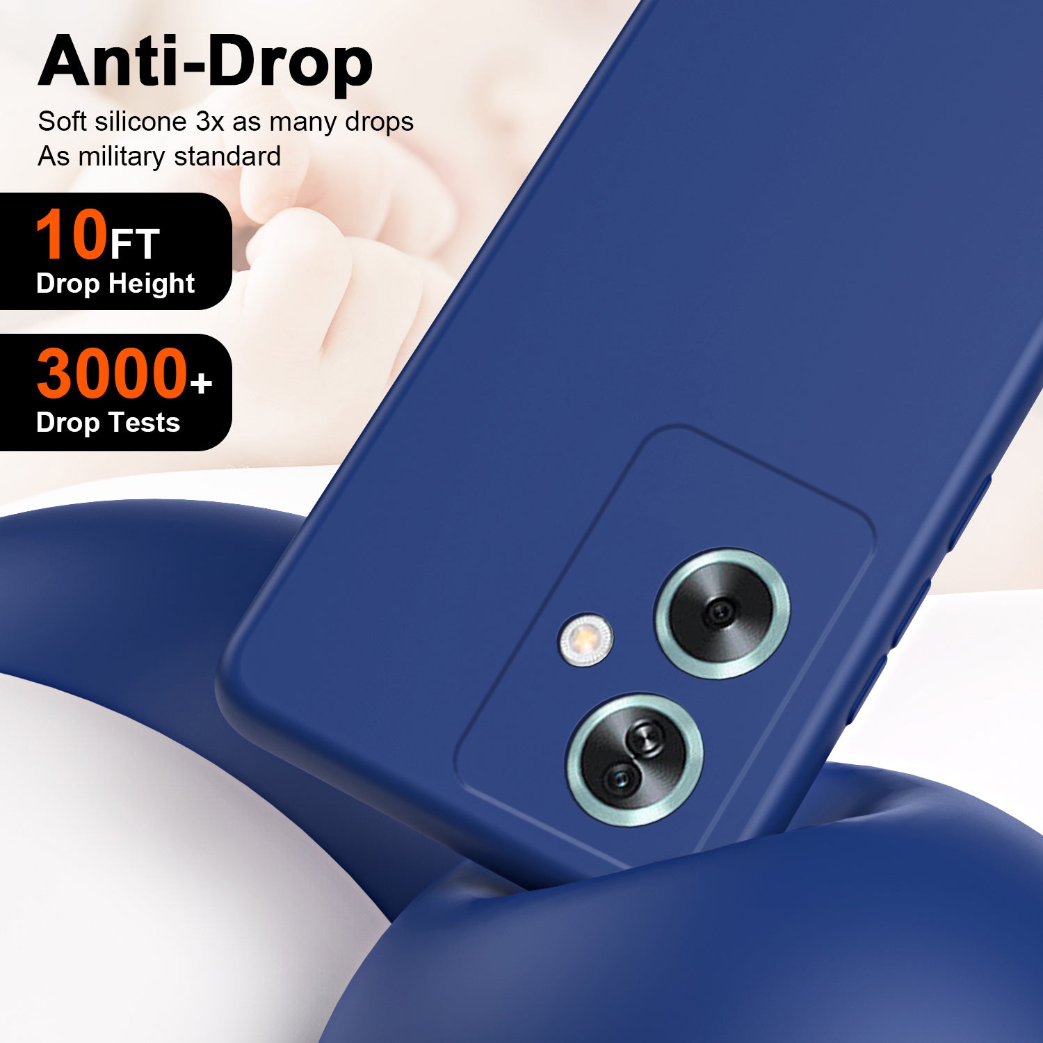 For Oppo A79 5G / A2 5G Case 2.2mm Rubberized TPU Protective Phone Cover