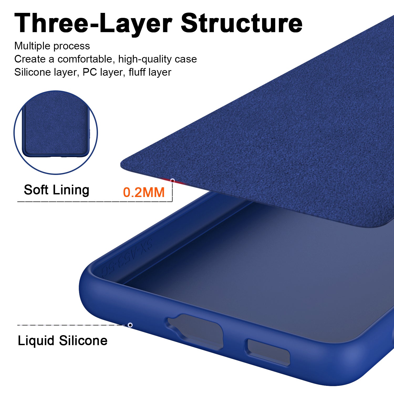 For Oppo A79 5G / A2 5G Case 2.2mm Rubberized TPU Protective Phone Cover