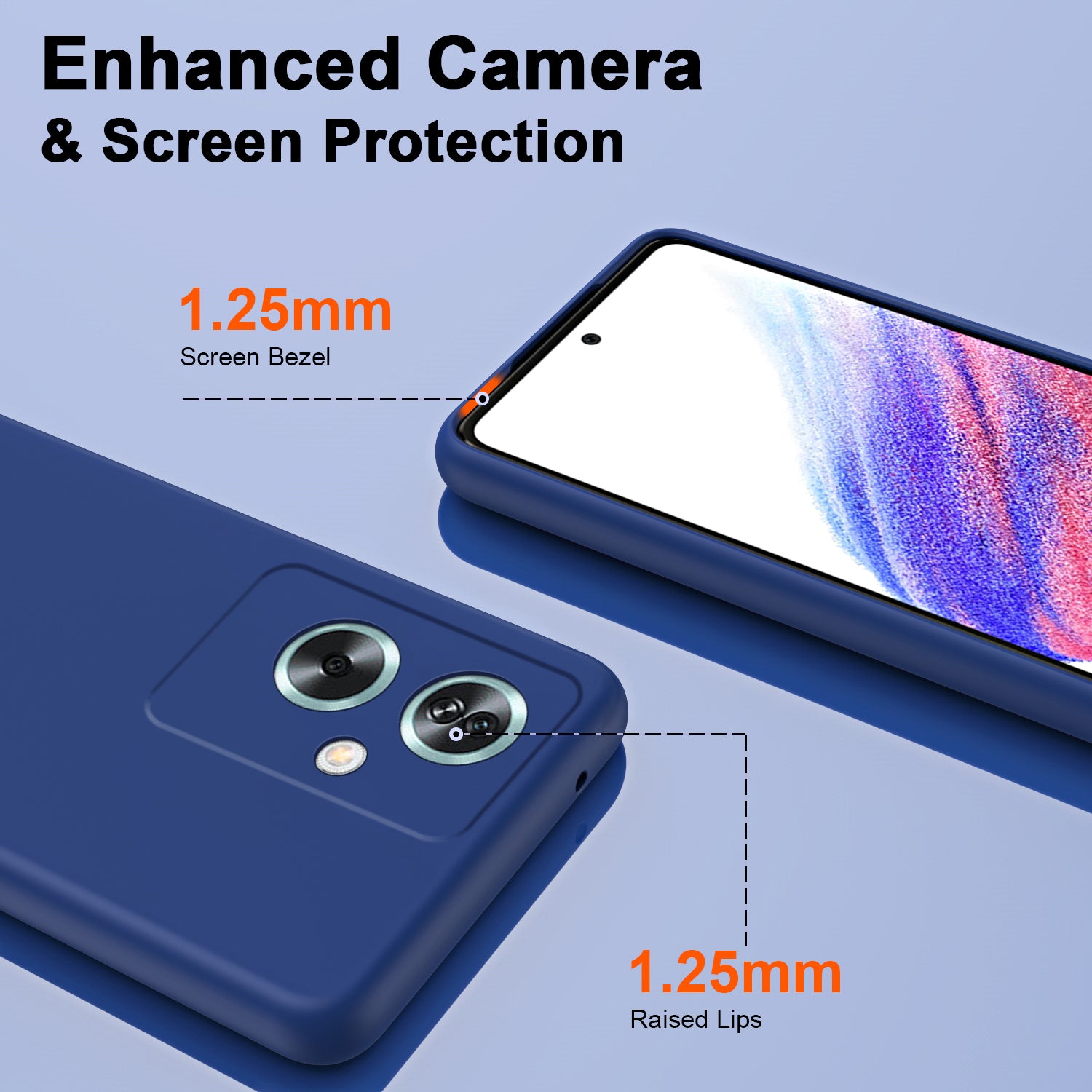 For Oppo A79 5G / A2 5G Case 2.2mm Rubberized TPU Protective Phone Cover