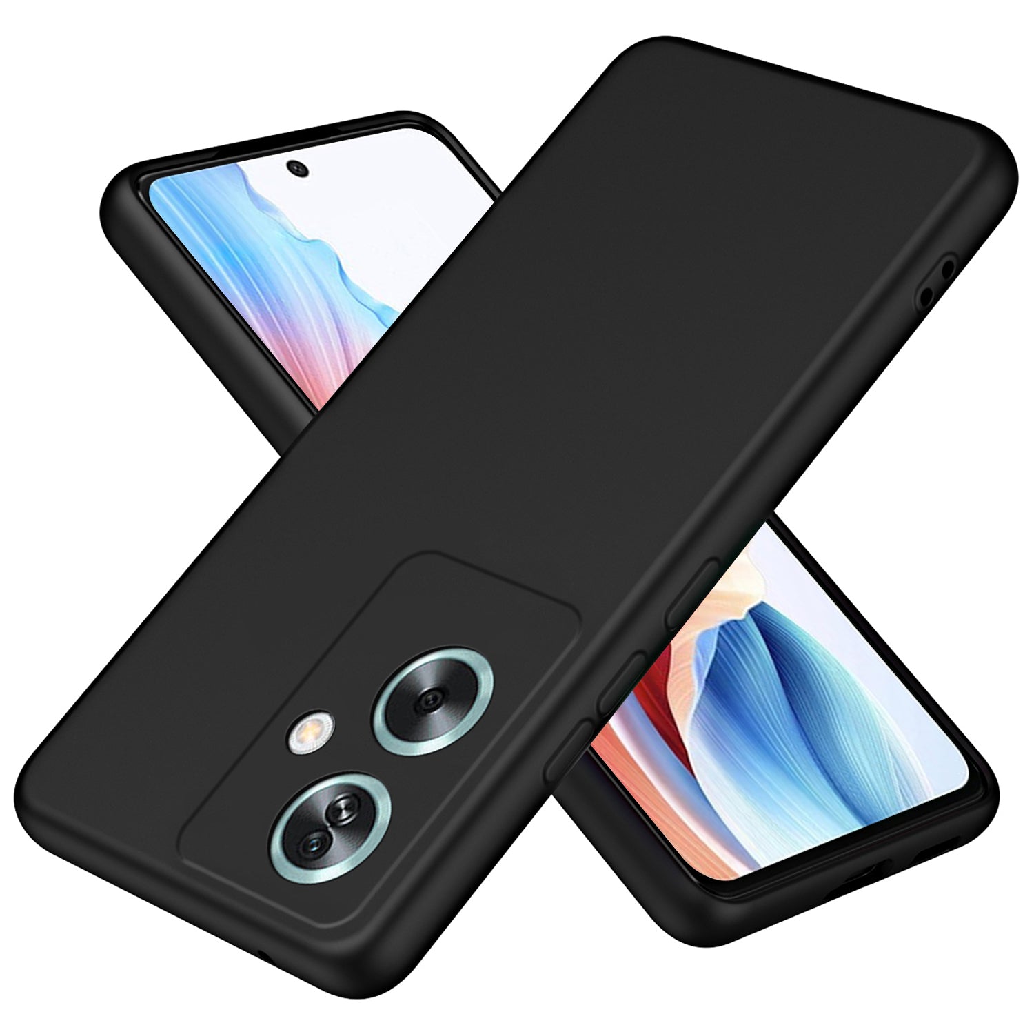 For Oppo A79 5G / A2 5G Case 2.2mm Rubberized TPU Protective Phone Cover