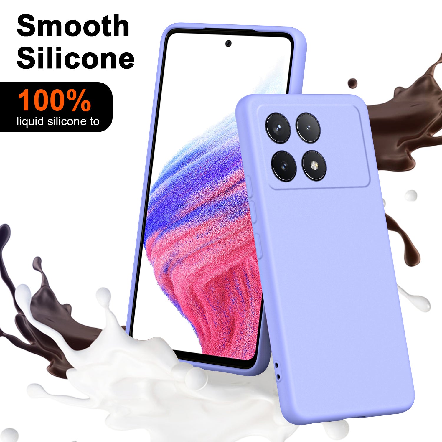 For Xiaomi Redmi K70 5G / K70 Pro 5G Case 2.2mm TPU Phone Cover with Fiber Lining