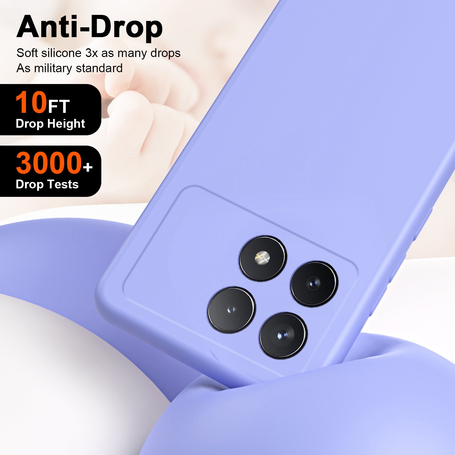 For Xiaomi Redmi K70 5G / K70 Pro 5G Case 2.2mm TPU Phone Cover with Fiber Lining