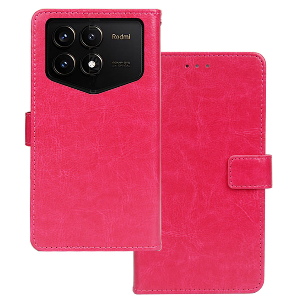 IDEWEI For Xiaomi Redmi K70 Pro Champion Edition Wallet Case Leather Stand Flip Phone Cover