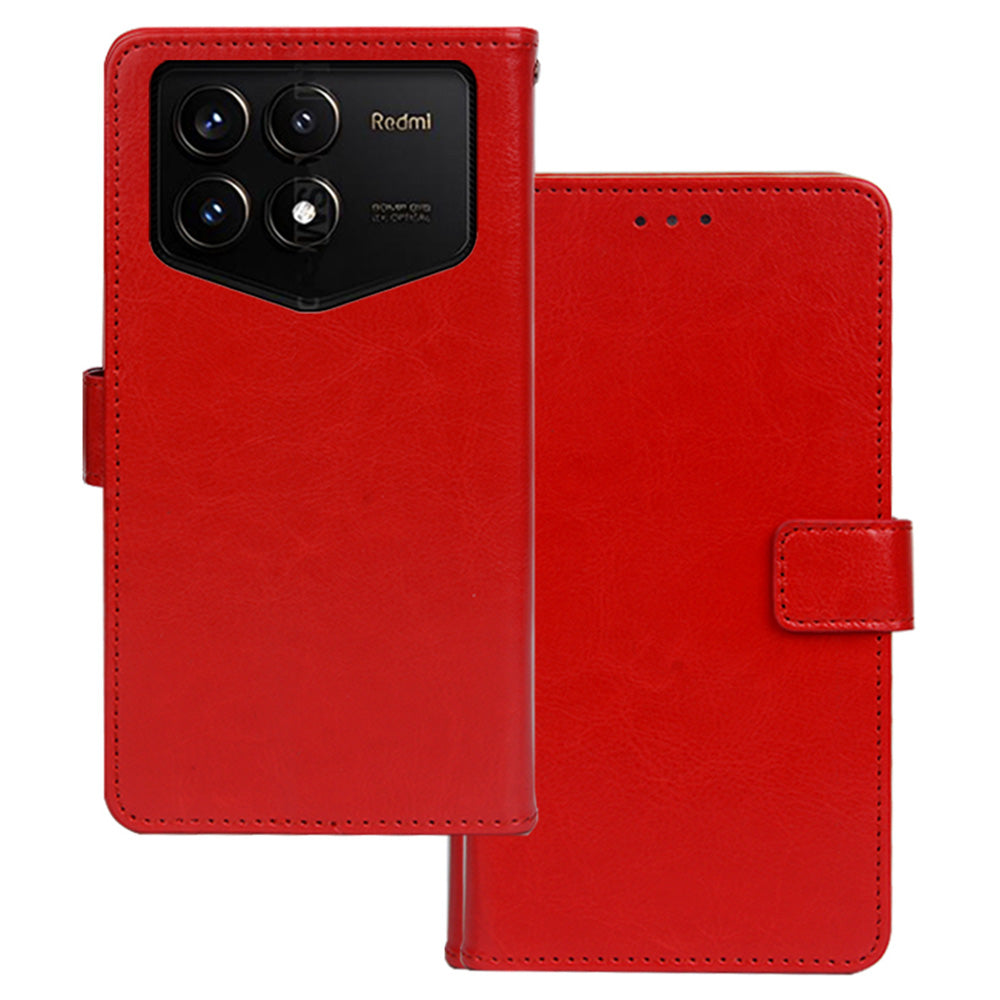 IDEWEI For Xiaomi Redmi K70 Pro Champion Edition Wallet Case Leather Stand Flip Phone Cover