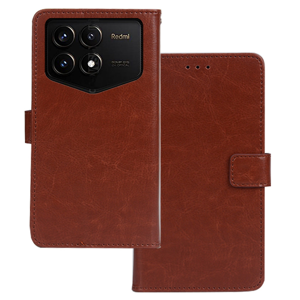 IDEWEI For Xiaomi Redmi K70 Pro Champion Edition Wallet Case Leather Stand Flip Phone Cover