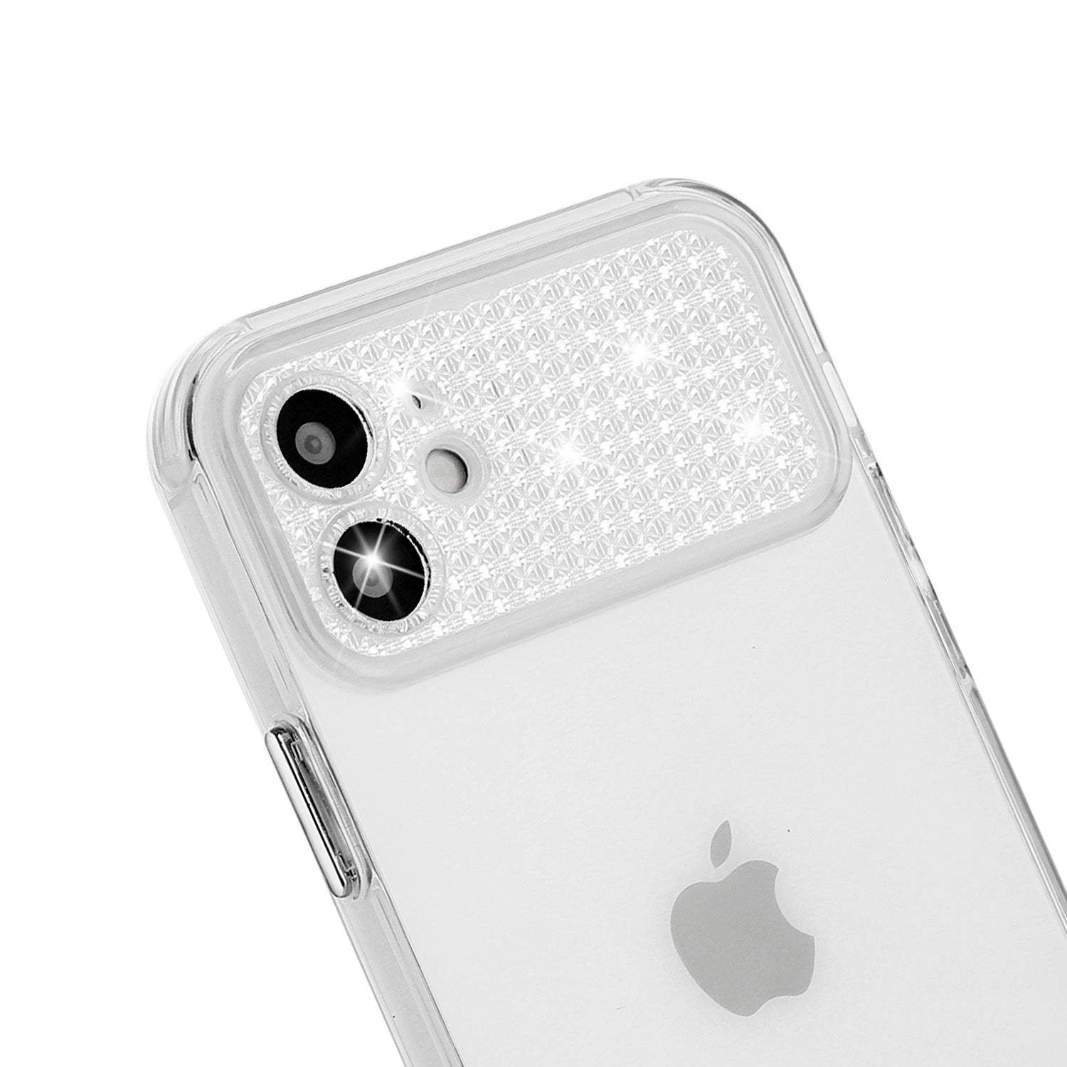 For iPhone 11 Case TPU Shock-Absorbent Rhinestone Decor Phone Cover