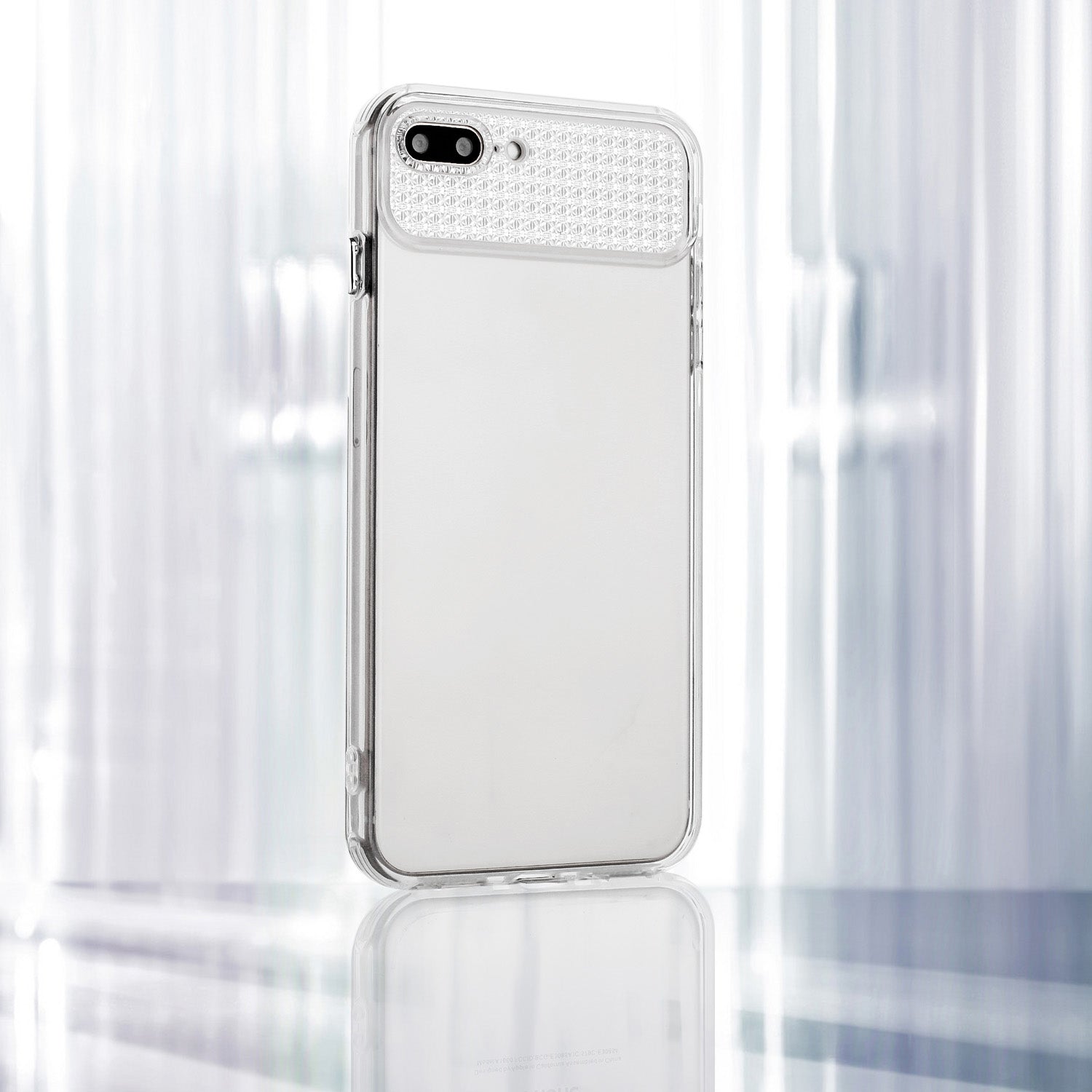 For iPhone 7 Plus 5.5 inch / 8 Plus 5.5 inch Case TPU Shiny Rhinestone Decor Clear Phone Protector
