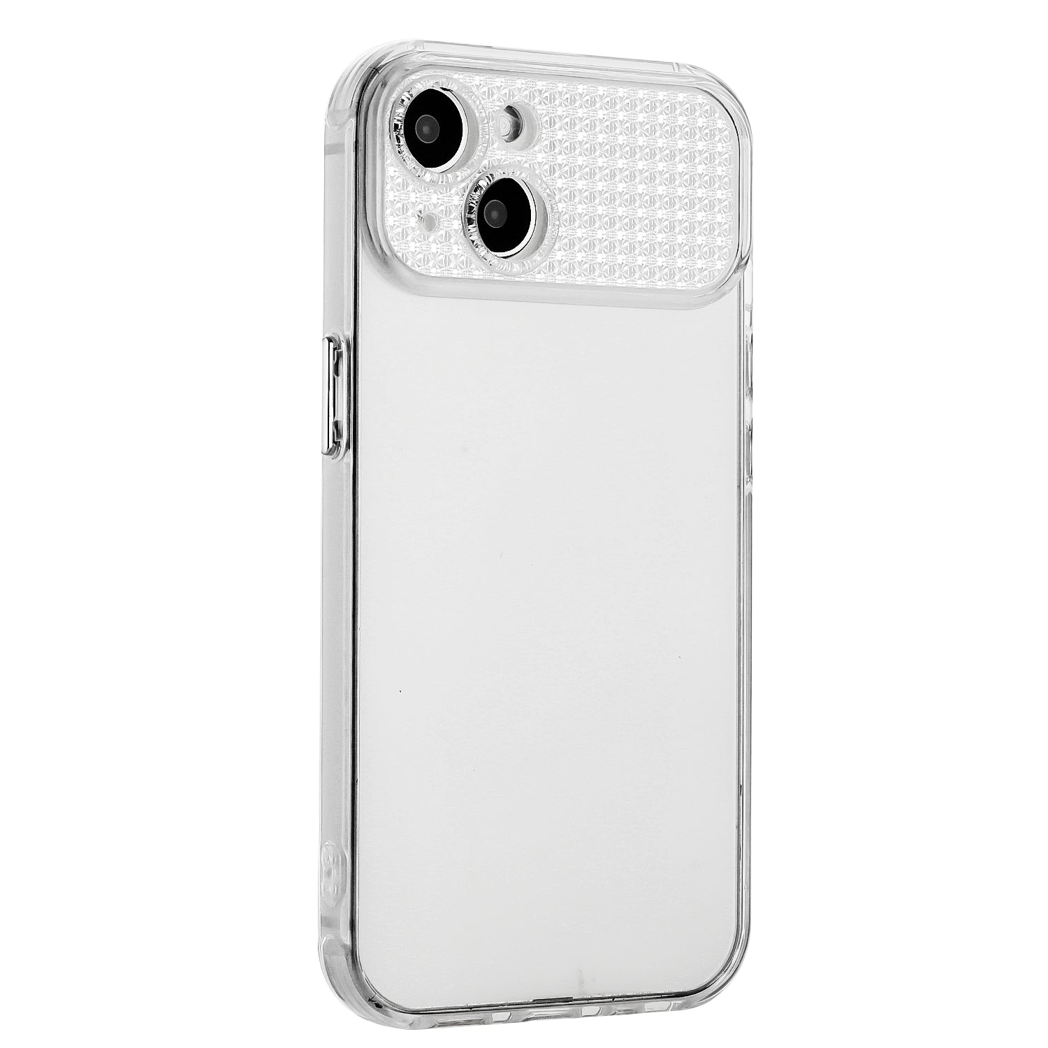 For iPhone 13 6.1 inch / 14 Cell Phone Case Clear TPU Shiny Rhinestone Decor Cover