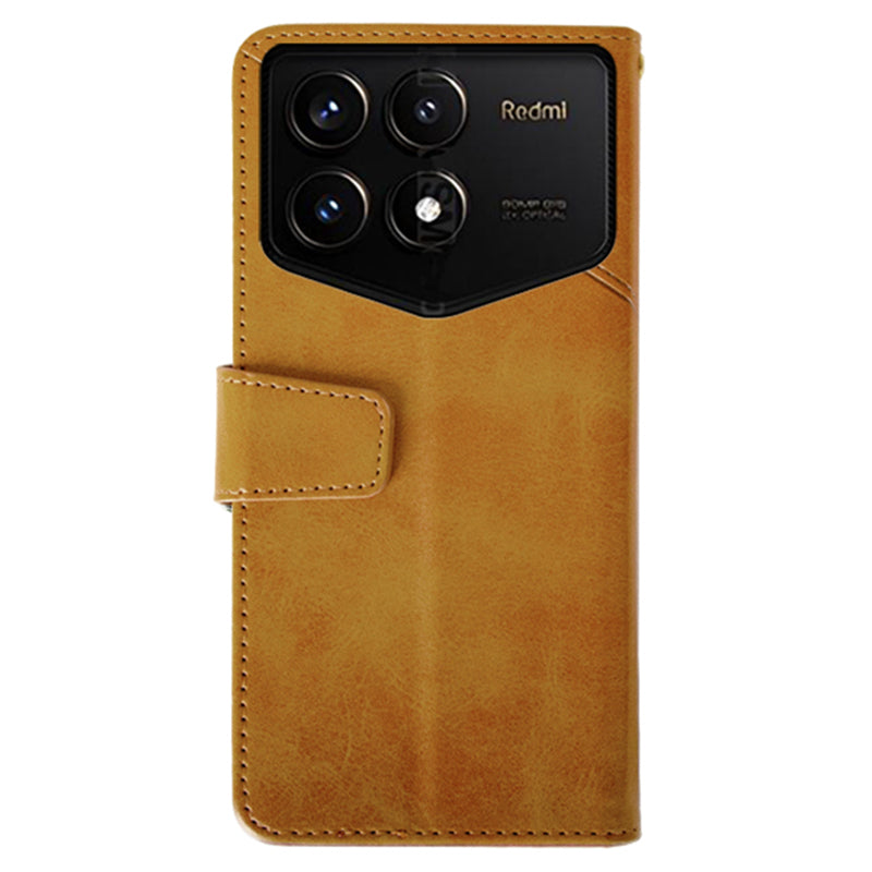 IDEWEI For Xiaomi Redmi K70 Pro Champion Edition Wallet Case Calf Texture Leather Phone Cover