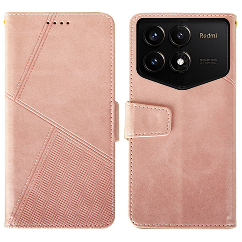 IDEWEI For Xiaomi Redmi K70 Pro Champion Edition Wallet Case Calf Texture Leather Phone Cover