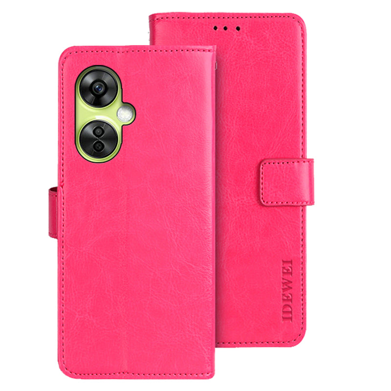 IDEWEI For OnePlus Nord CE 3 Lite 5G / Nord N30 5G Case PU Leather Wallet Stand Phone Cover