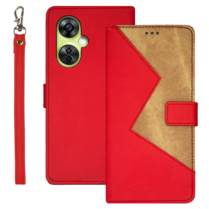 IDEWEI For OnePlus Nord CE 3 Lite 5G / Nord N30 5G Case with Strap Card Slots Leather Phone Cover