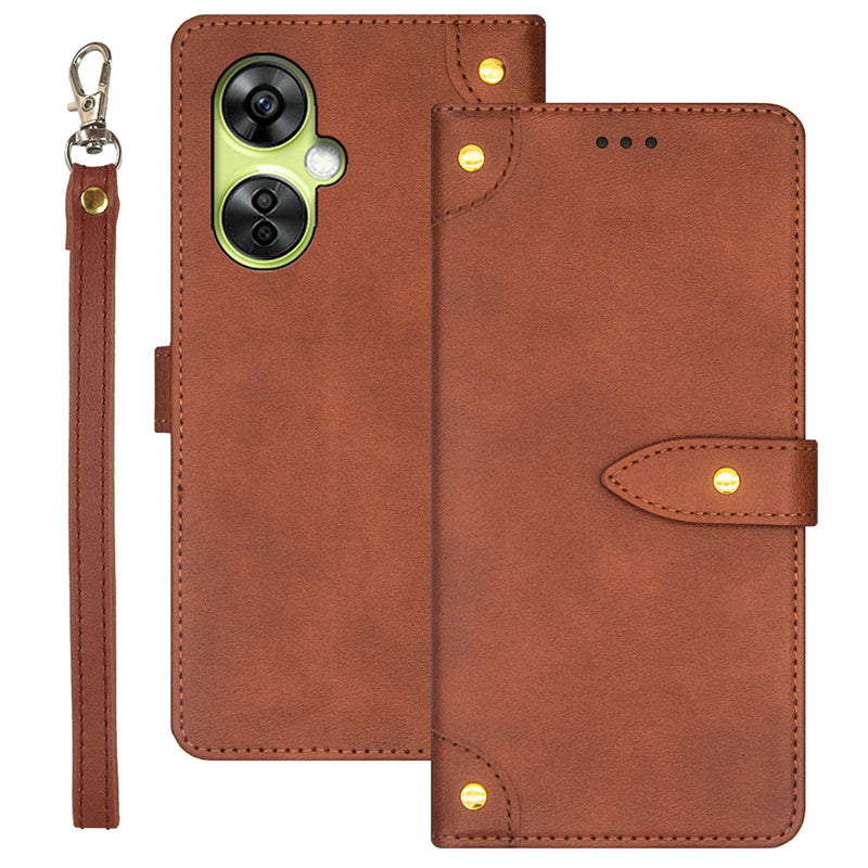 IDEWEI For OnePlus Nord CE 3 Lite 5G / Nord N30 5G Leather Case Card Slots Cell Phone Cover