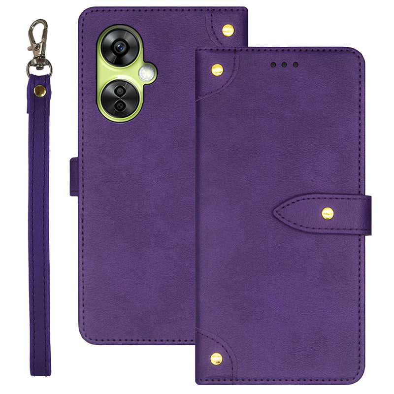 IDEWEI For OnePlus Nord CE 3 Lite 5G / Nord N30 5G Leather Case Card Slots Cell Phone Cover