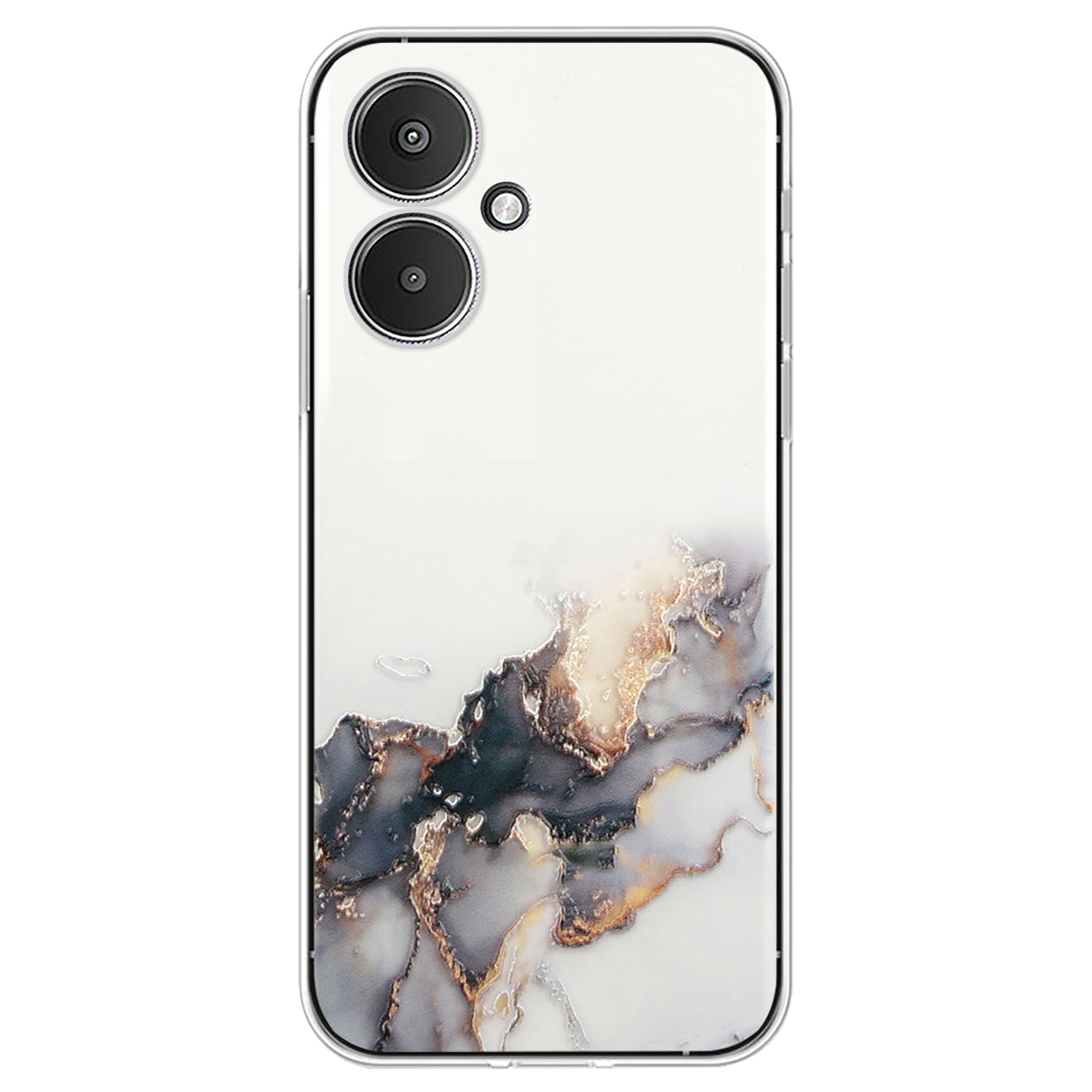For Xiaomi Poco M6 5G / 13C 5G / 13R 5G Case Marble Pattern Embossing TPU Phone Cover