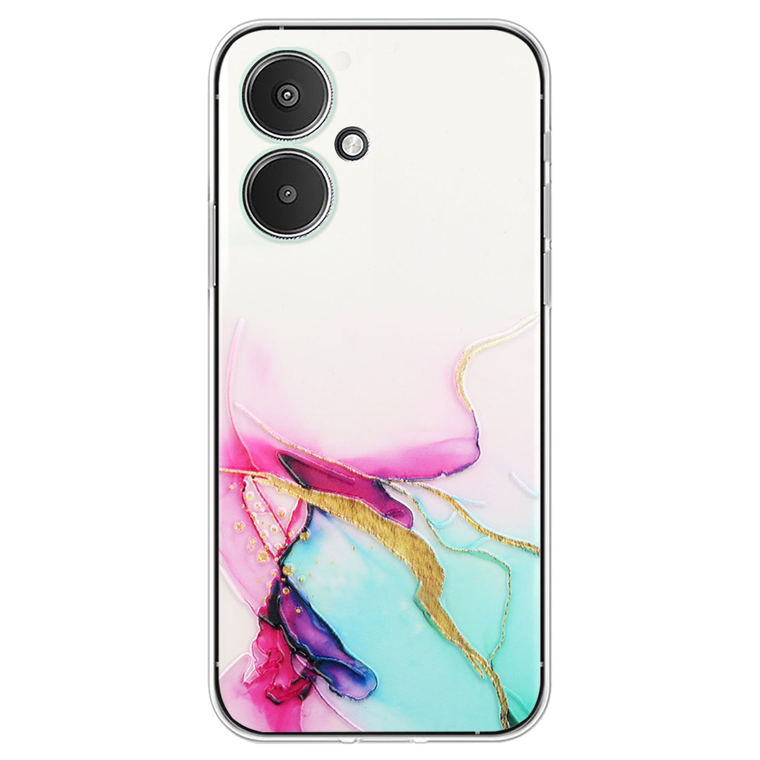 For Xiaomi Poco M6 5G / 13C 5G / 13R 5G Case Marble Pattern Embossing TPU Phone Cover