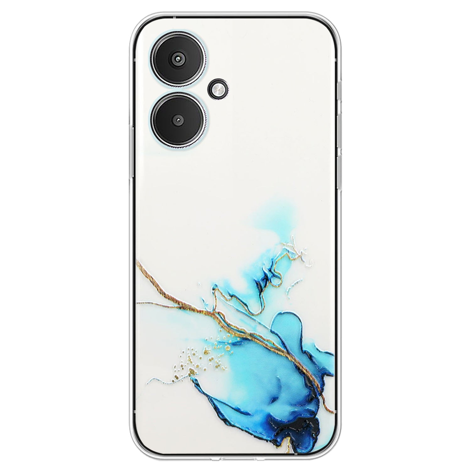 For Xiaomi Poco M6 5G / 13C 5G / 13R 5G Case Marble Pattern Embossing TPU Phone Cover