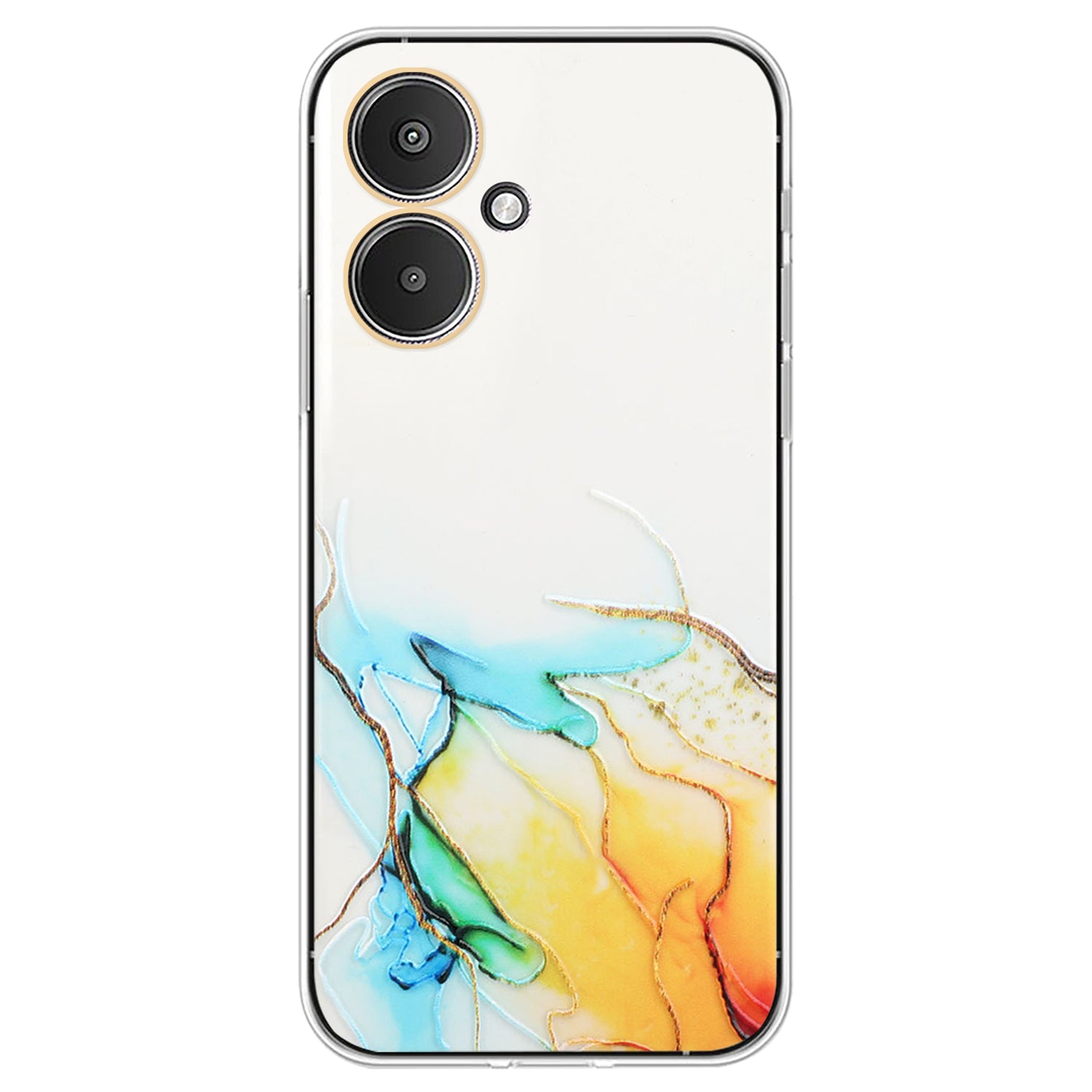 For Xiaomi Poco M6 5G / 13C 5G / 13R 5G Case Marble Pattern Embossing TPU Phone Cover