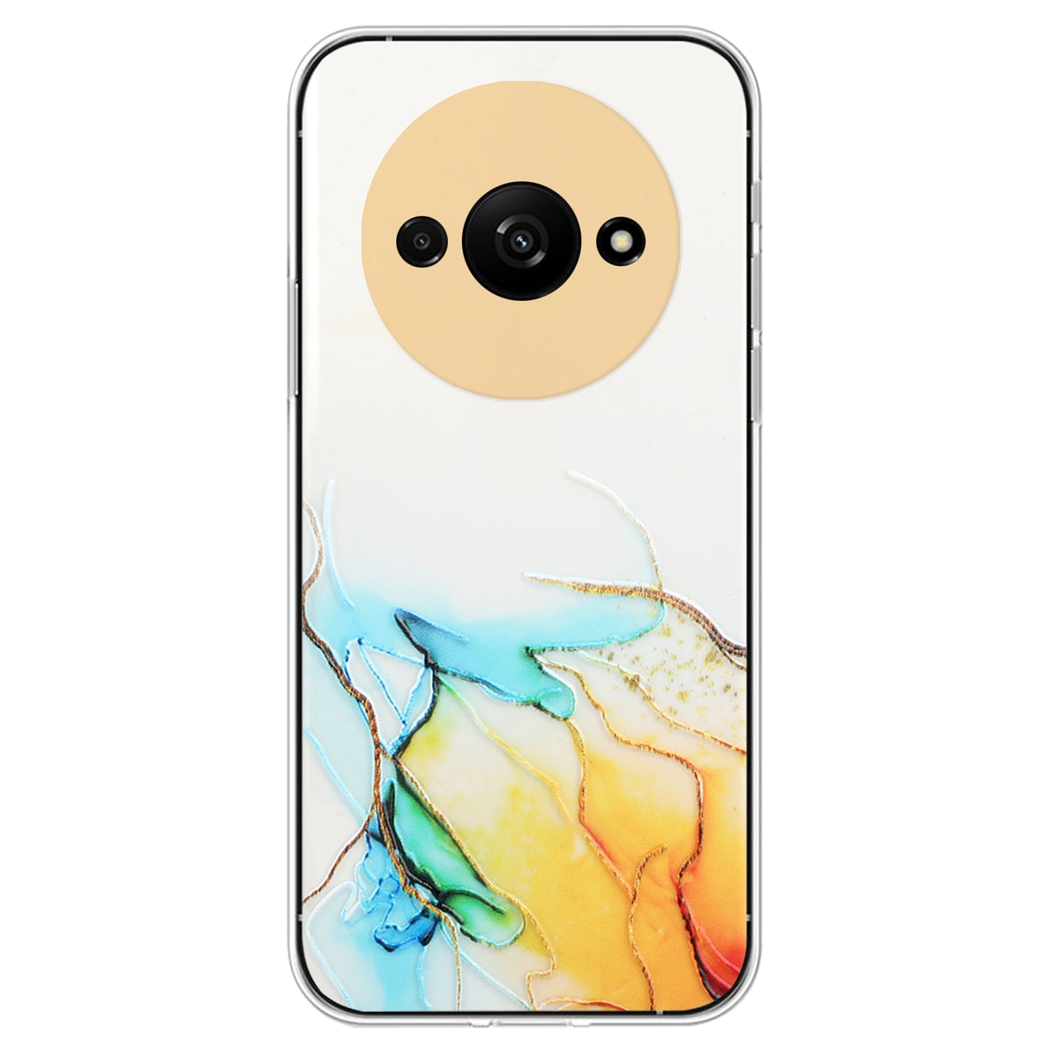 For Xiaomi Redmi A3 / Poco C61 4G Slim Case Marble Pattern Embossing TPU Phone Shell