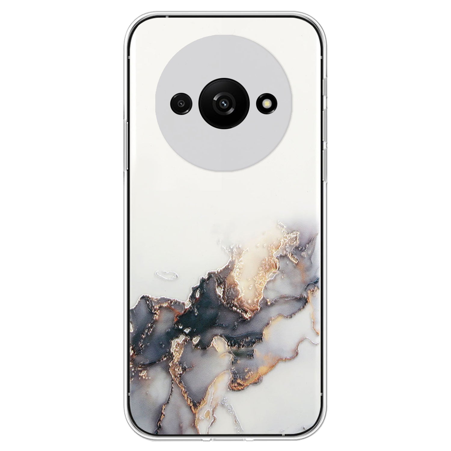For Xiaomi Redmi A3 / Poco C61 4G Slim Case Marble Pattern Embossing TPU Phone Shell