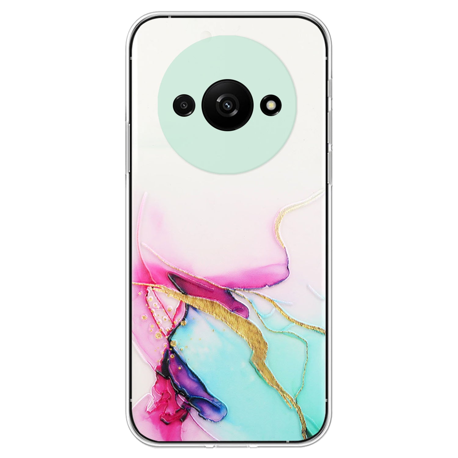 For Xiaomi Redmi A3 / Poco C61 4G Slim Case Marble Pattern Embossing TPU Phone Shell