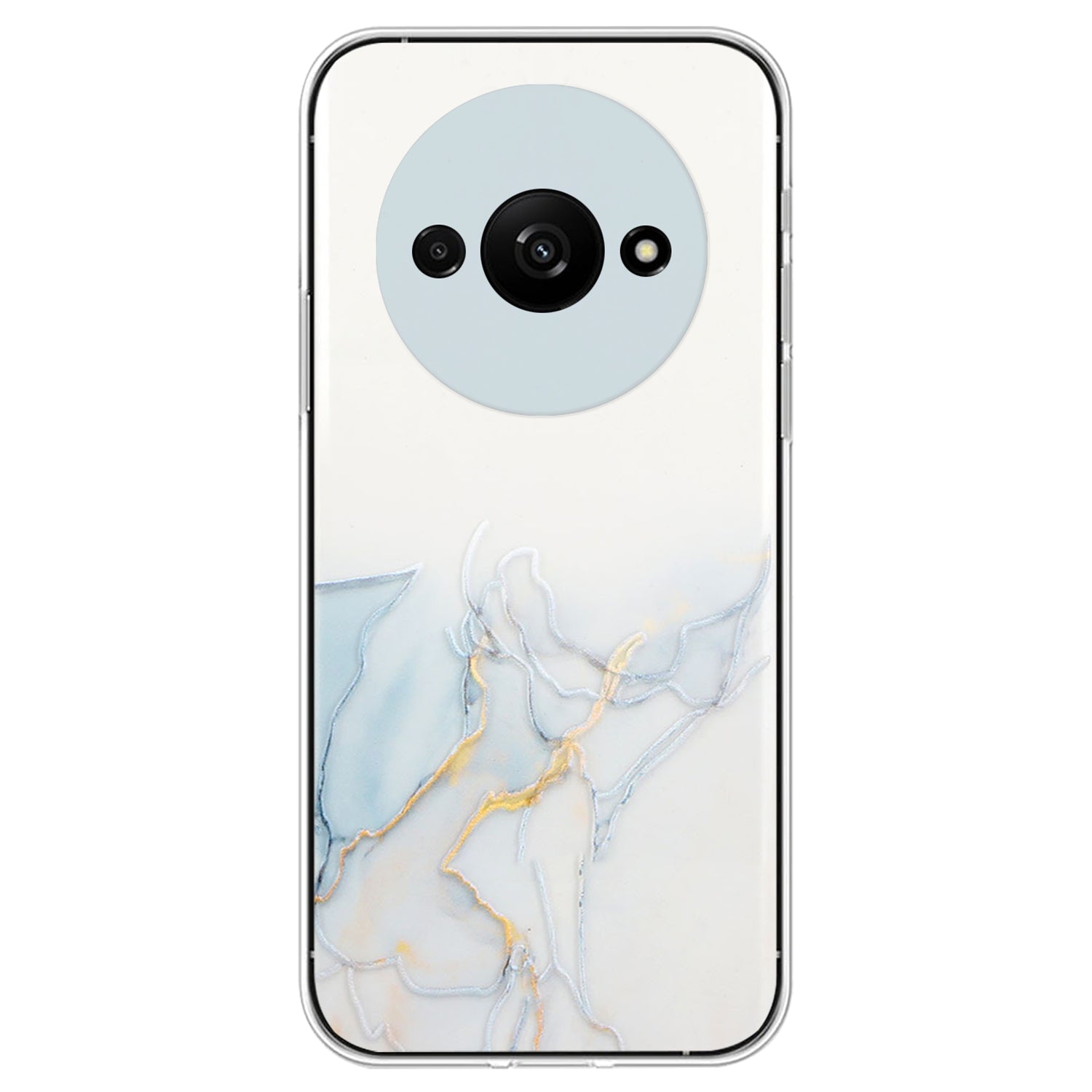 For Xiaomi Redmi A3 / Poco C61 4G Slim Case Marble Pattern Embossing TPU Phone Shell