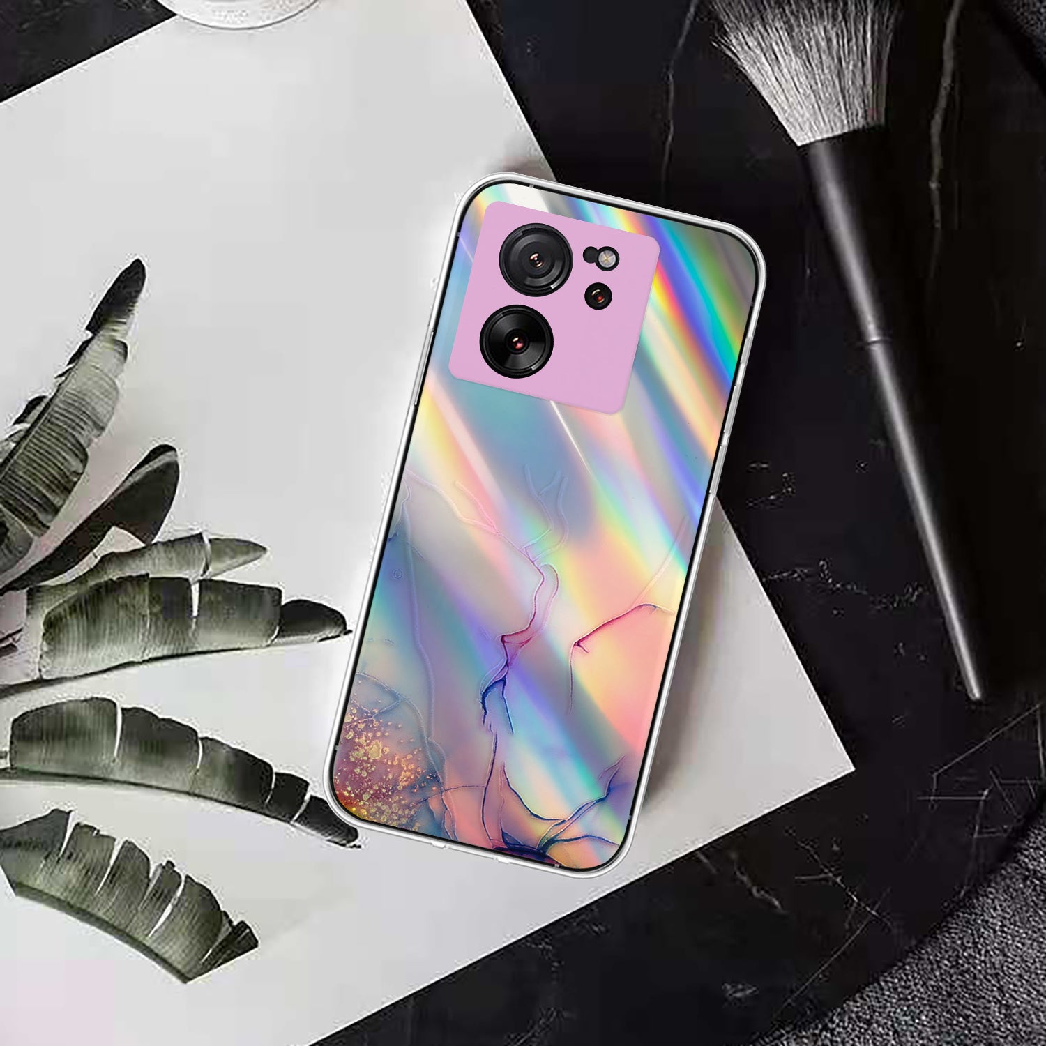 For Xiaomi Redmi K60 Ultra / 13T / 13T Pro TPU Case Marble Pattern Colorful Laser Phone Cover